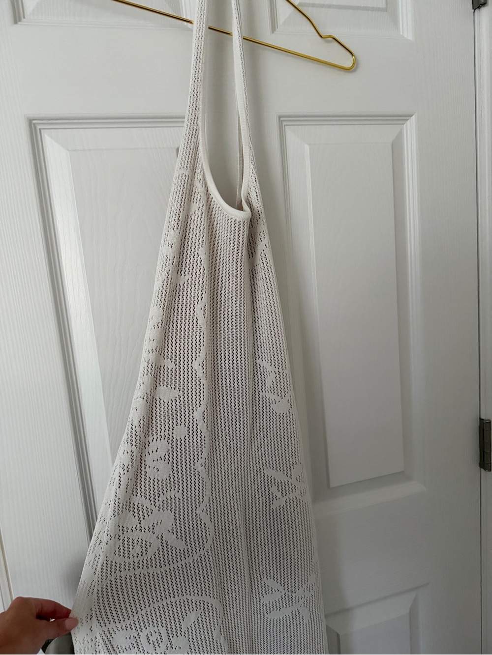 Meshki White Crochet Maxi Dress - Picture 3 of 3